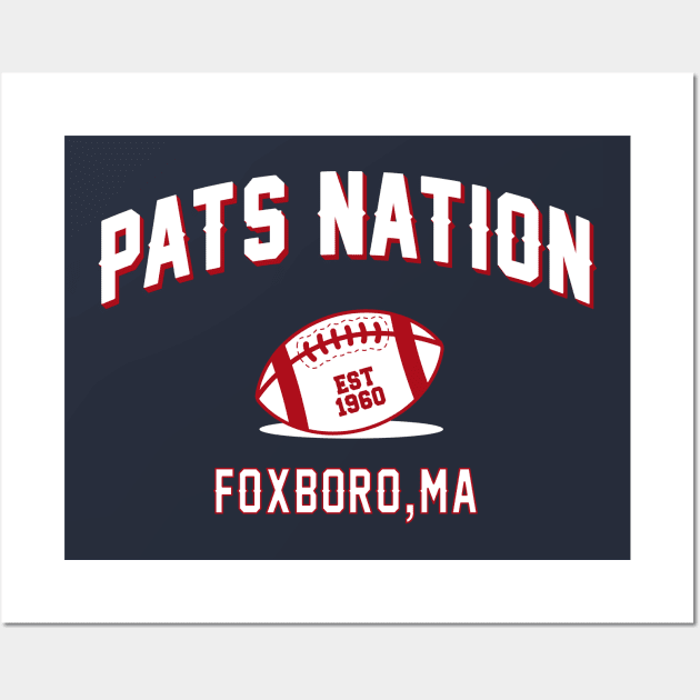 pats nation est 1960 Wall Art by rsclvisual